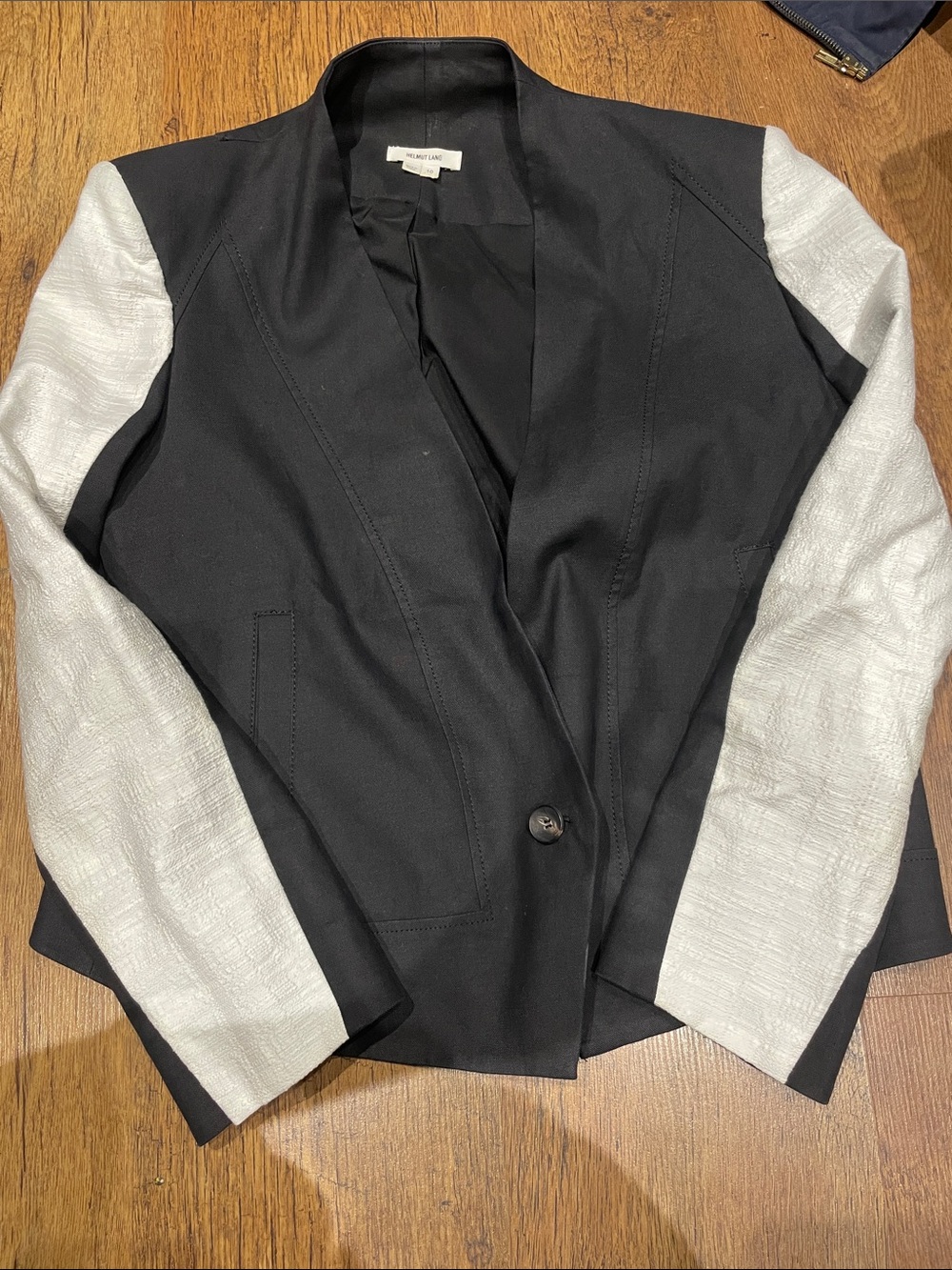 Helmut Lang Black Jacket with Silver Label